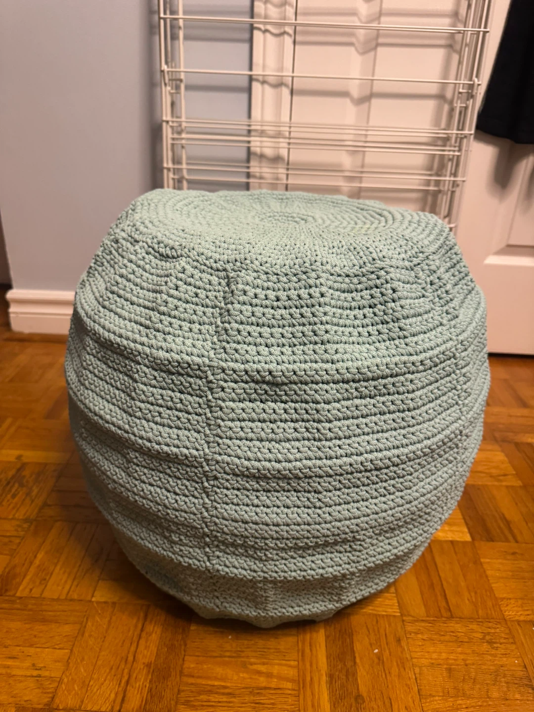 Crocheted Pouf Ottoman