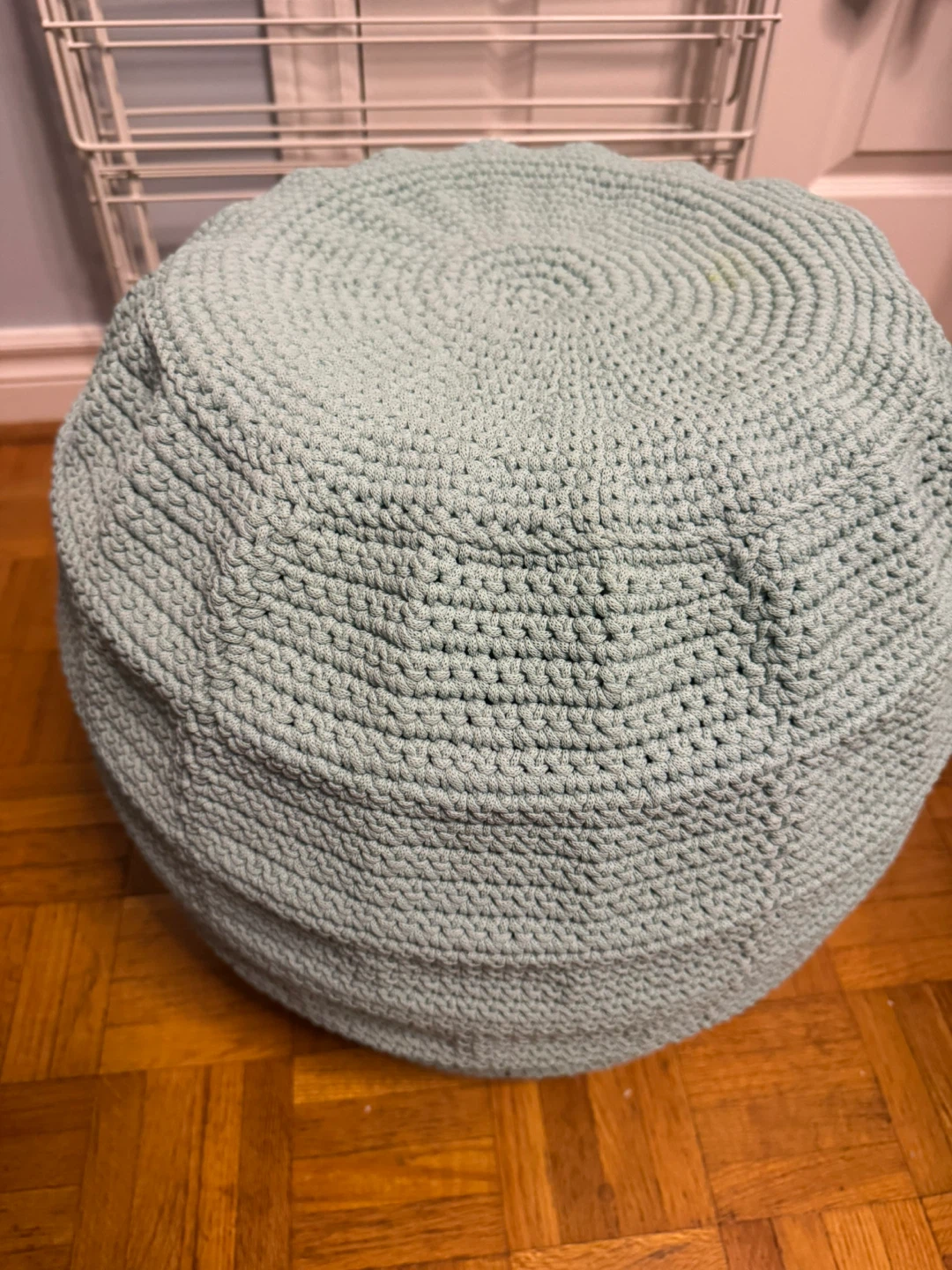 Crocheted Pouf Ottoman - photo 2