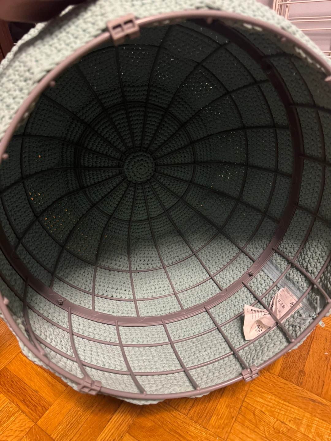 Crocheted Pouf Ottoman - photo 5