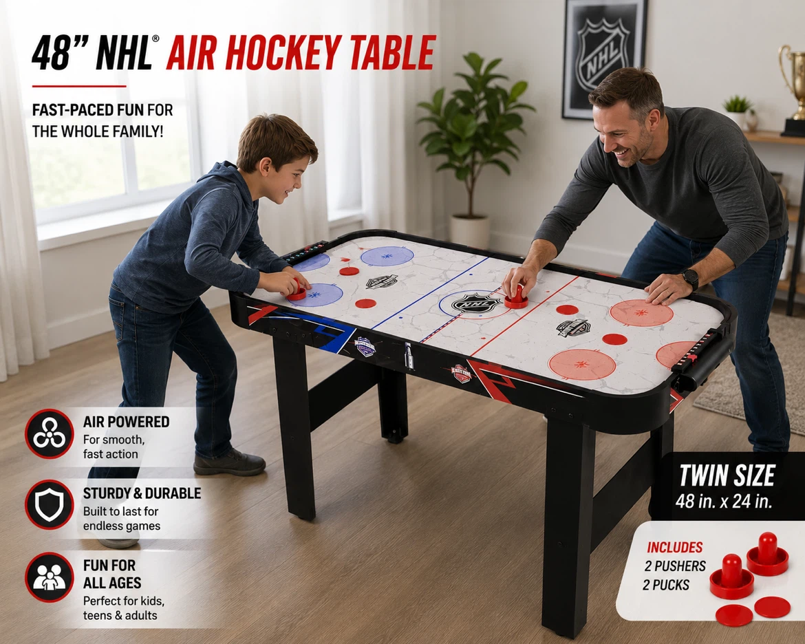 🚨 BRAND NEW & SEALED🚨 🏒 EastPoint NHL 48" Hover Air Hockey Table