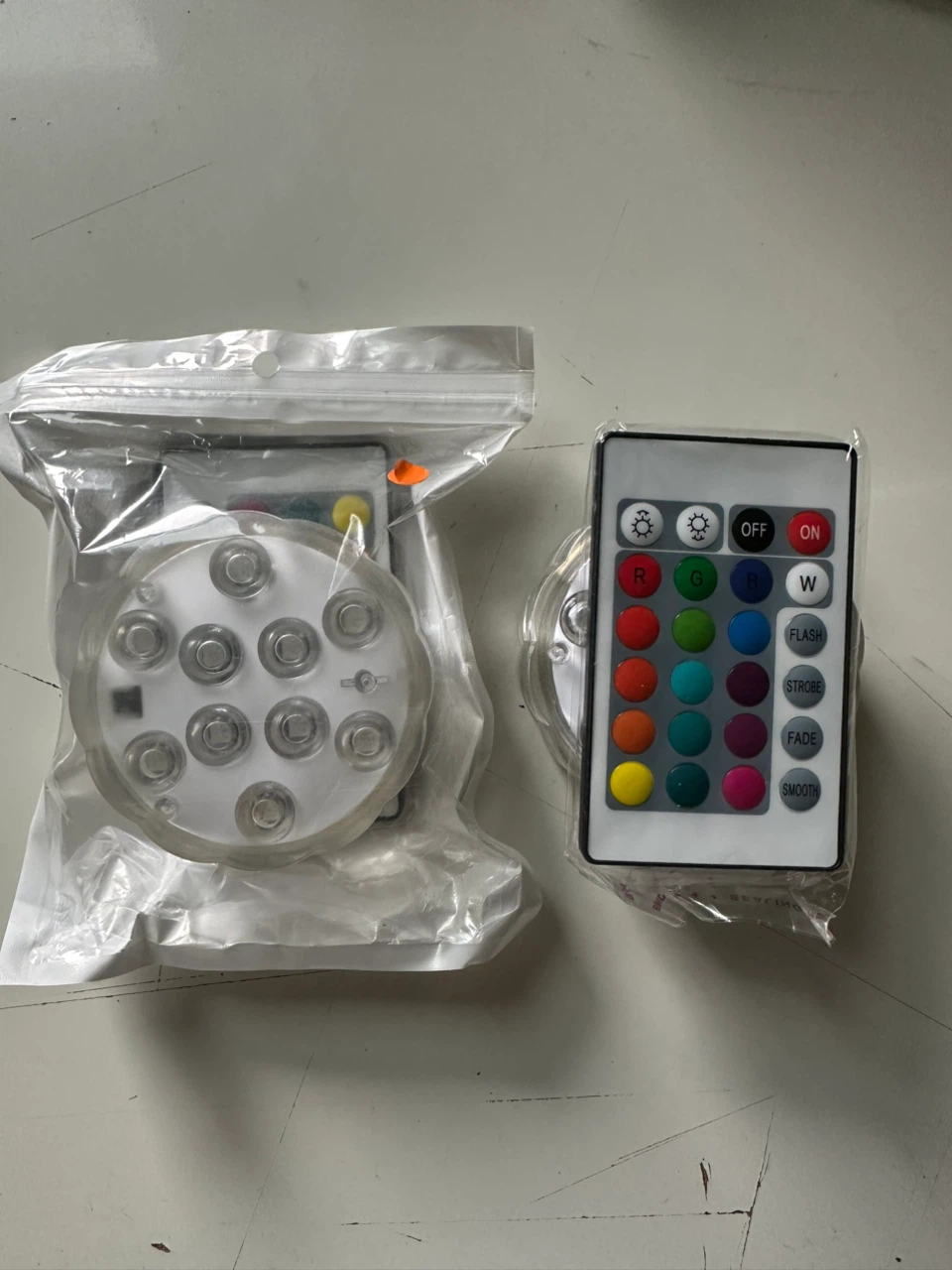 RGB LED Submersible Light with Remote