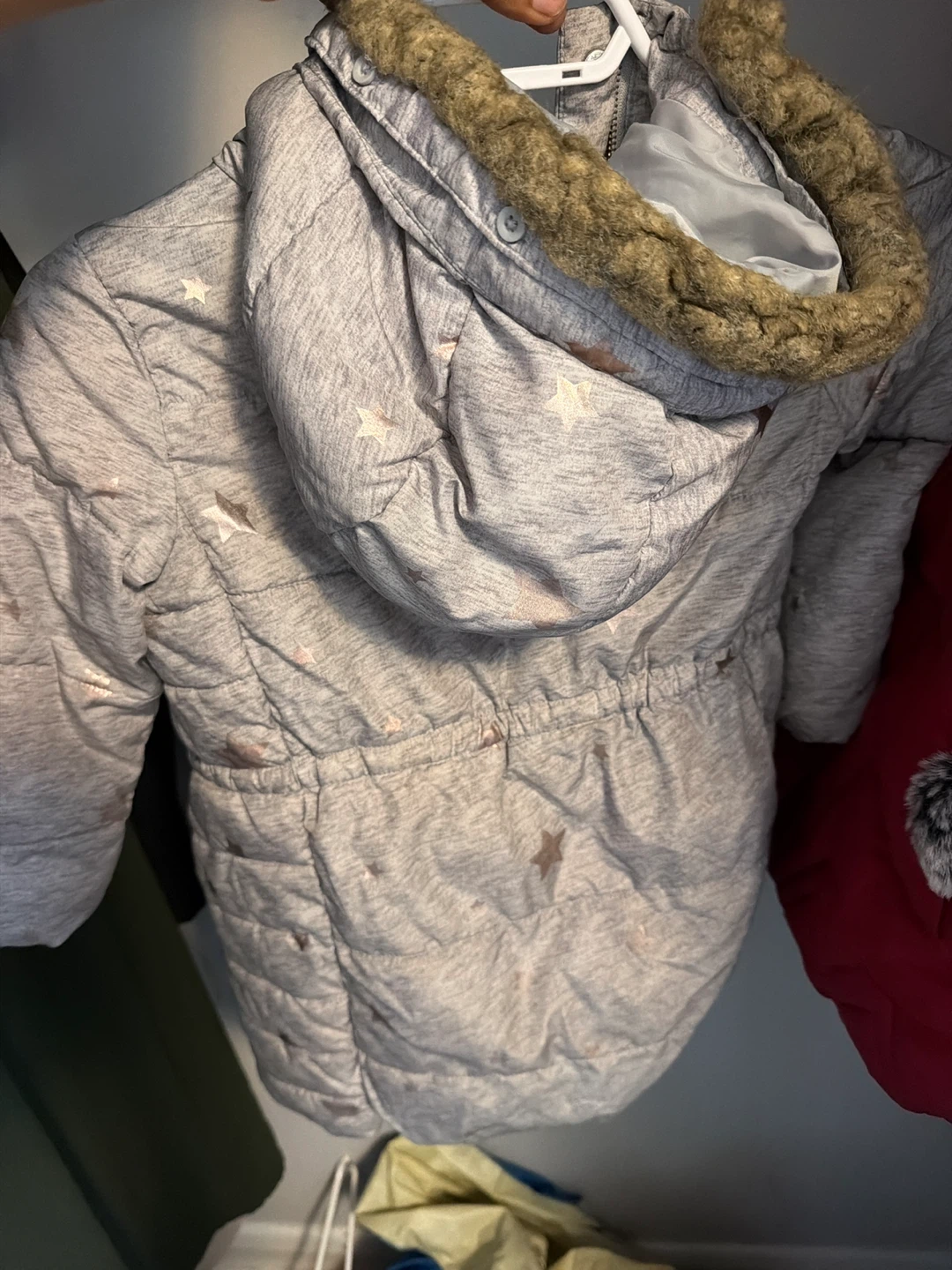Baby Gap Puffer Jacket - Grey Stars - 5 Years - photo 4