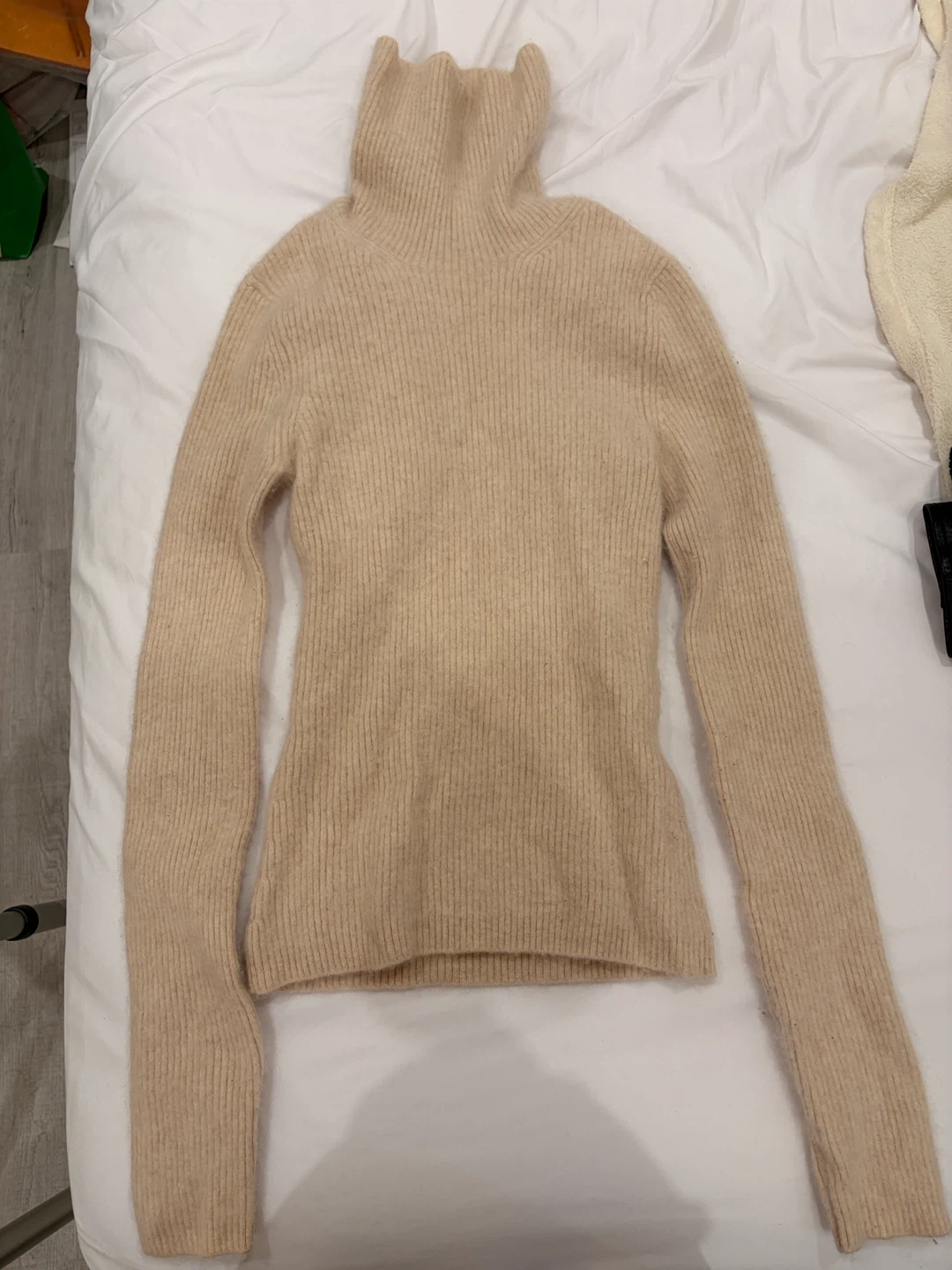 Cashmere Cream Turtleneck Sweater