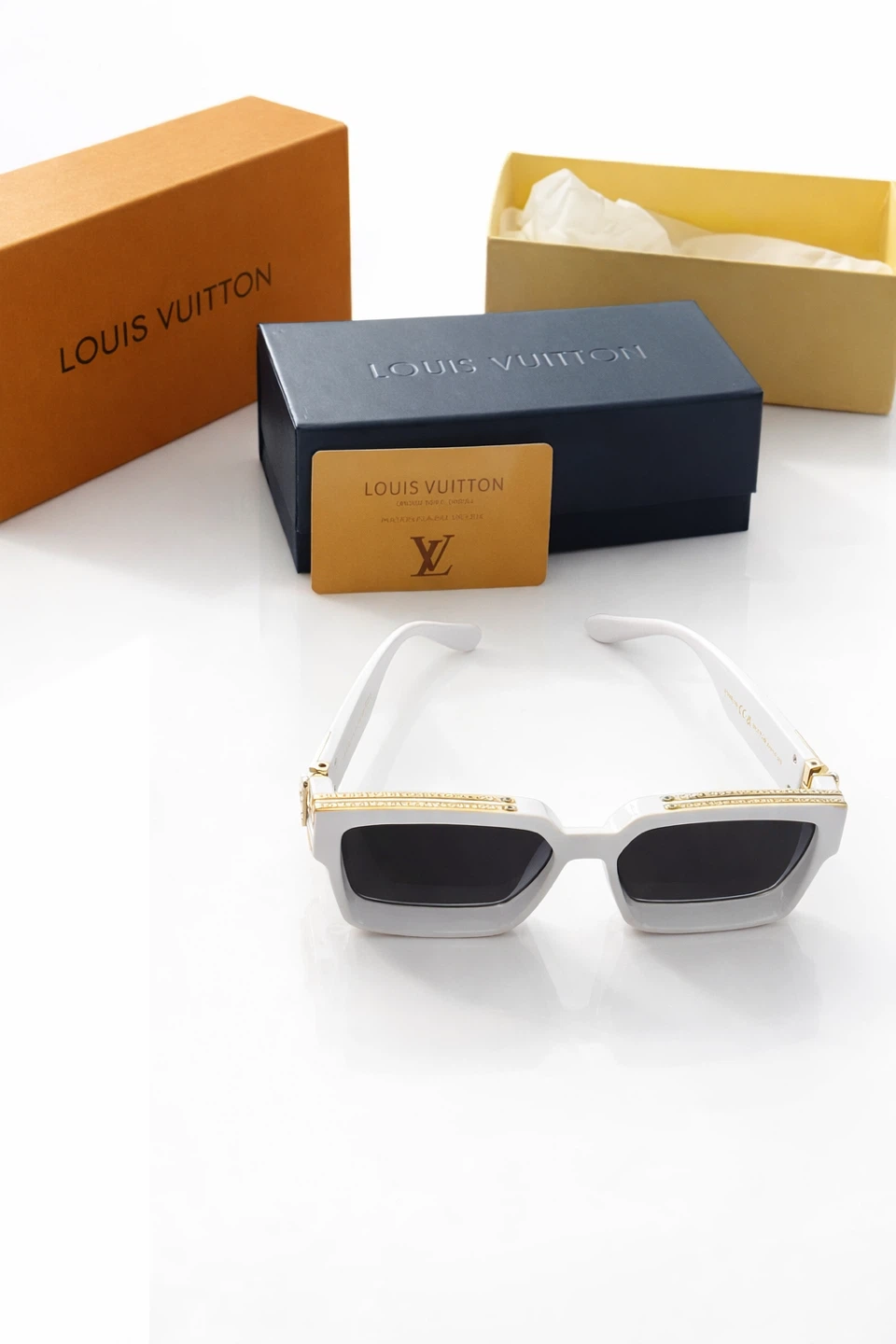 Louis Vuitton White Millionaires Sunglasses
