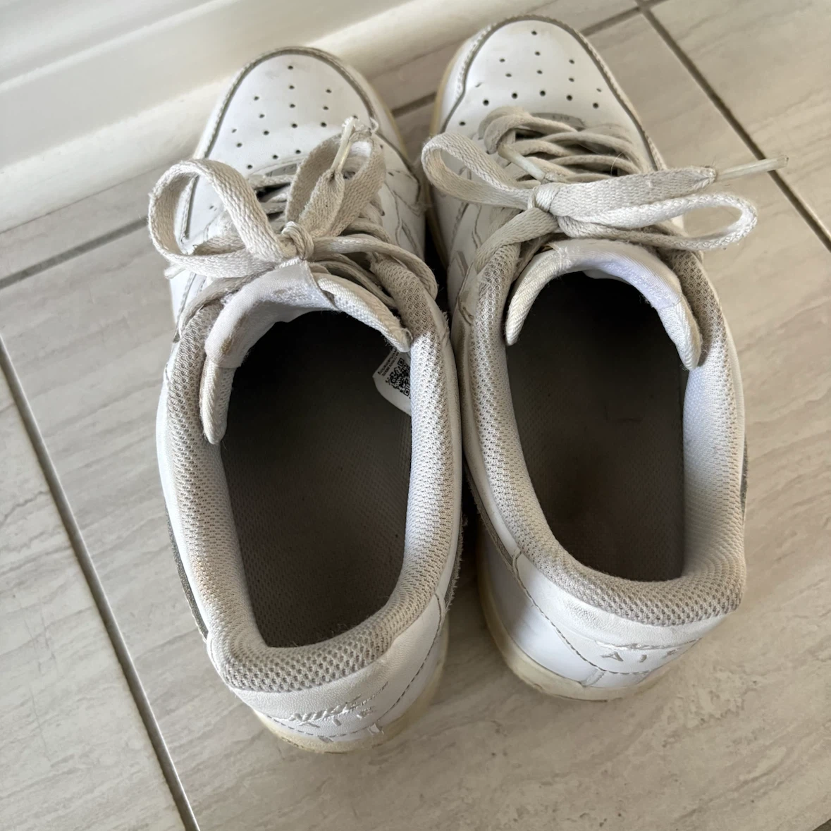 Nike Air Force 1 White Sneakers - photo 3