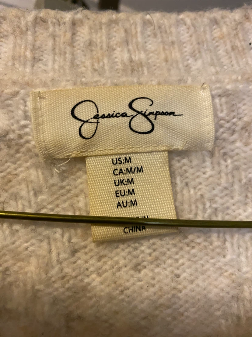 Jessica Simpson Cream Heart Cardigan - photo 2