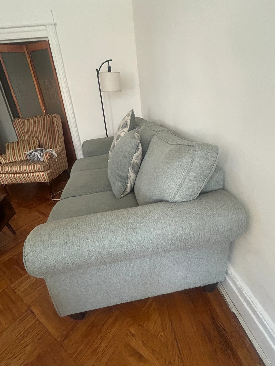 Light Blue Sofa - photo 2