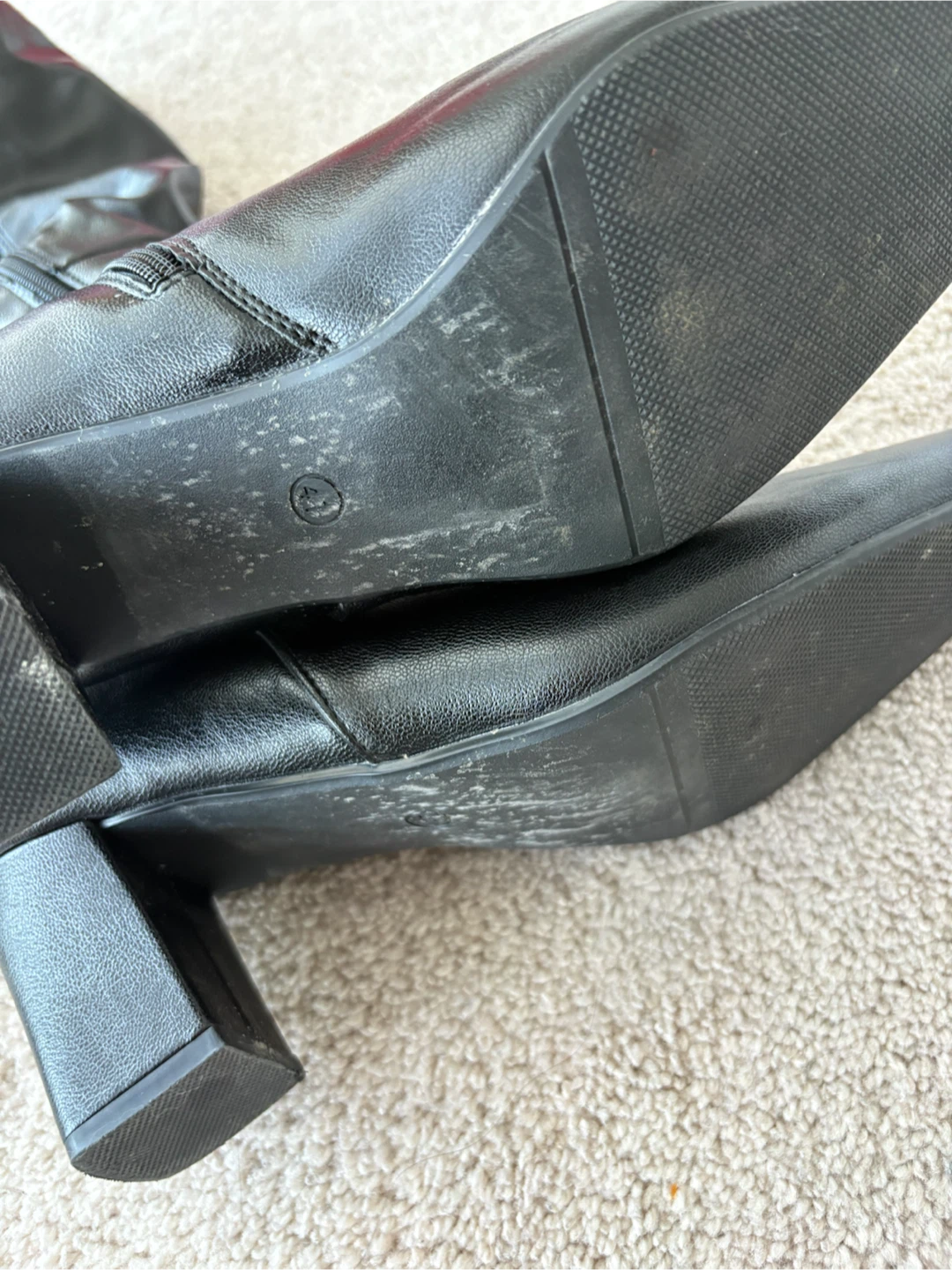 Black Knee-High faux leather Boots - photo 2