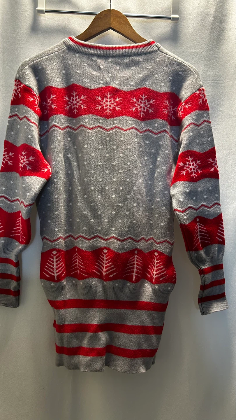 Christmas Reindeer Sweater Dress / Long Sweater – Size S-M - photo 3