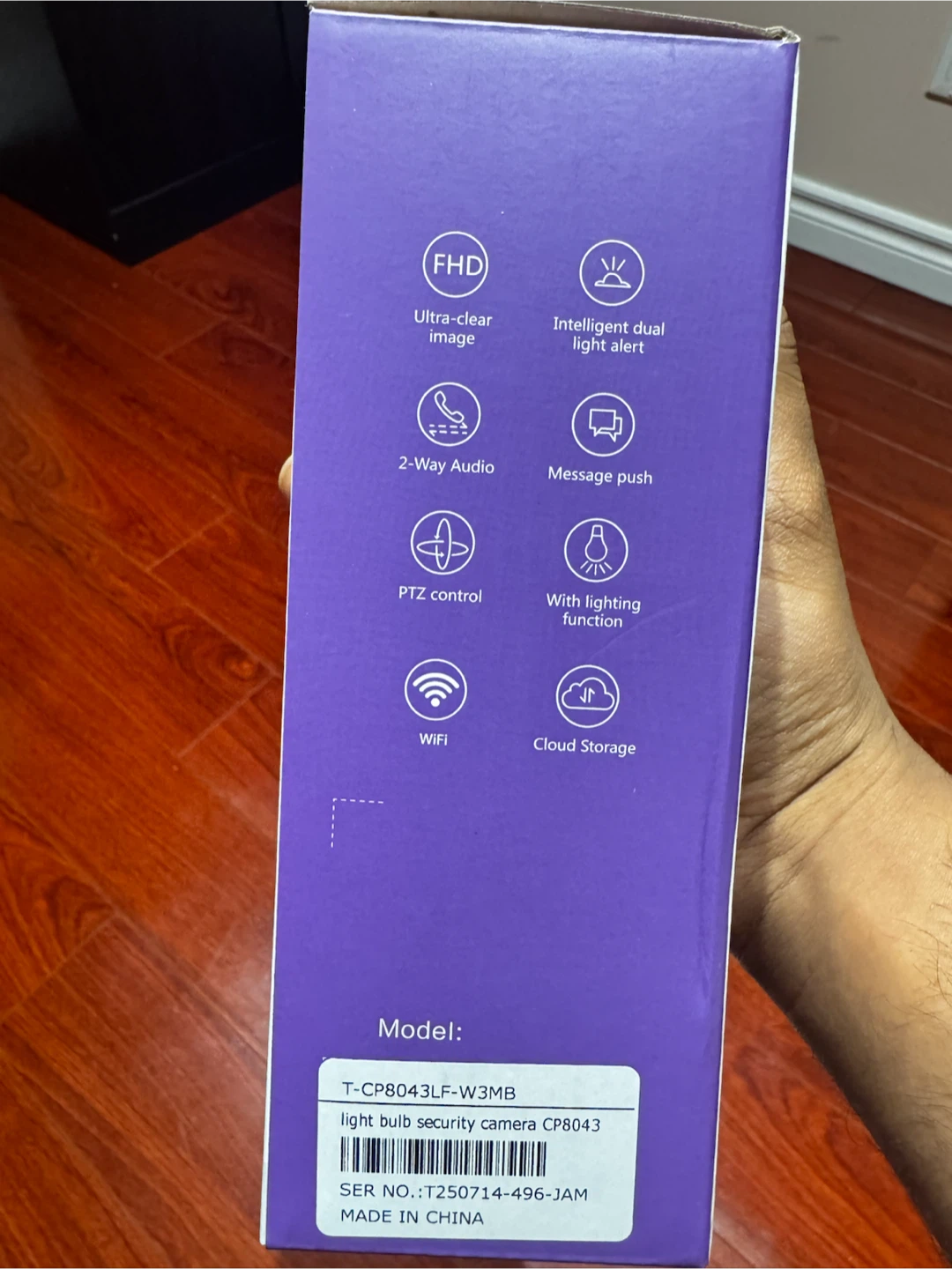 WiFi Smart Light Bulb Security Camera CP8043 - photo 2