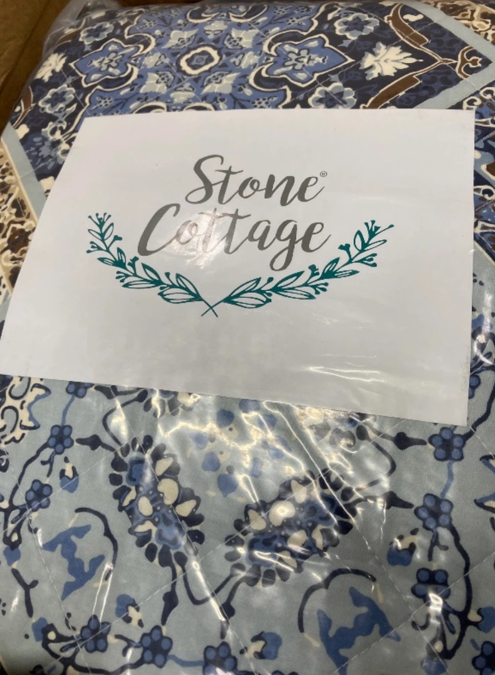 Stone Cottage King Quilt Set - Arell Blue - photo 2