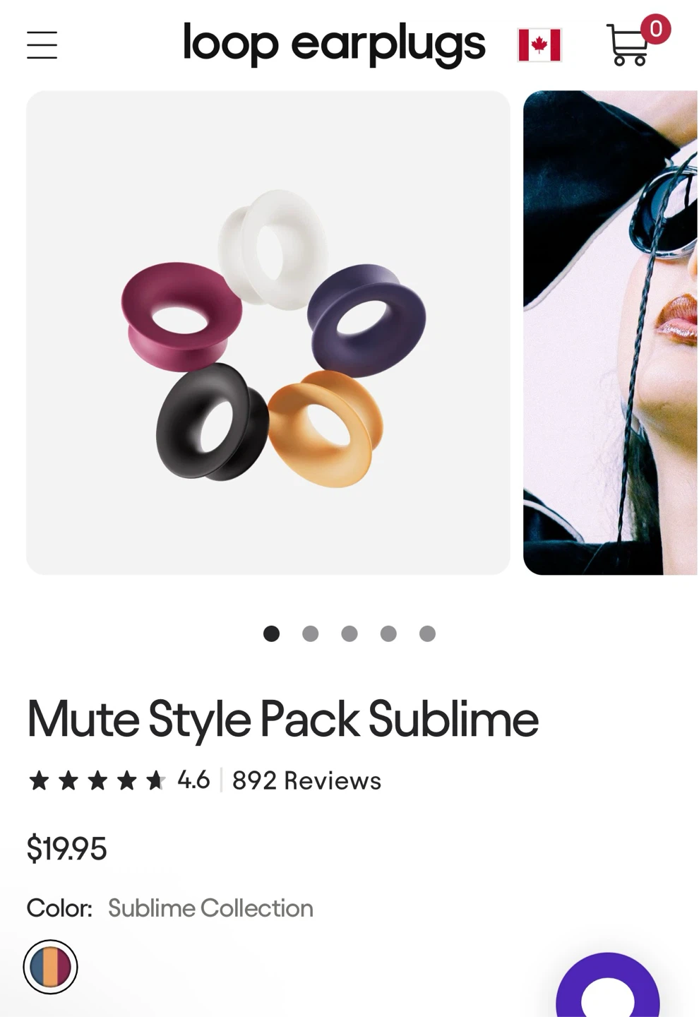 BNIB Loop Mute Style Pack Sublime Earplugs - photo 2