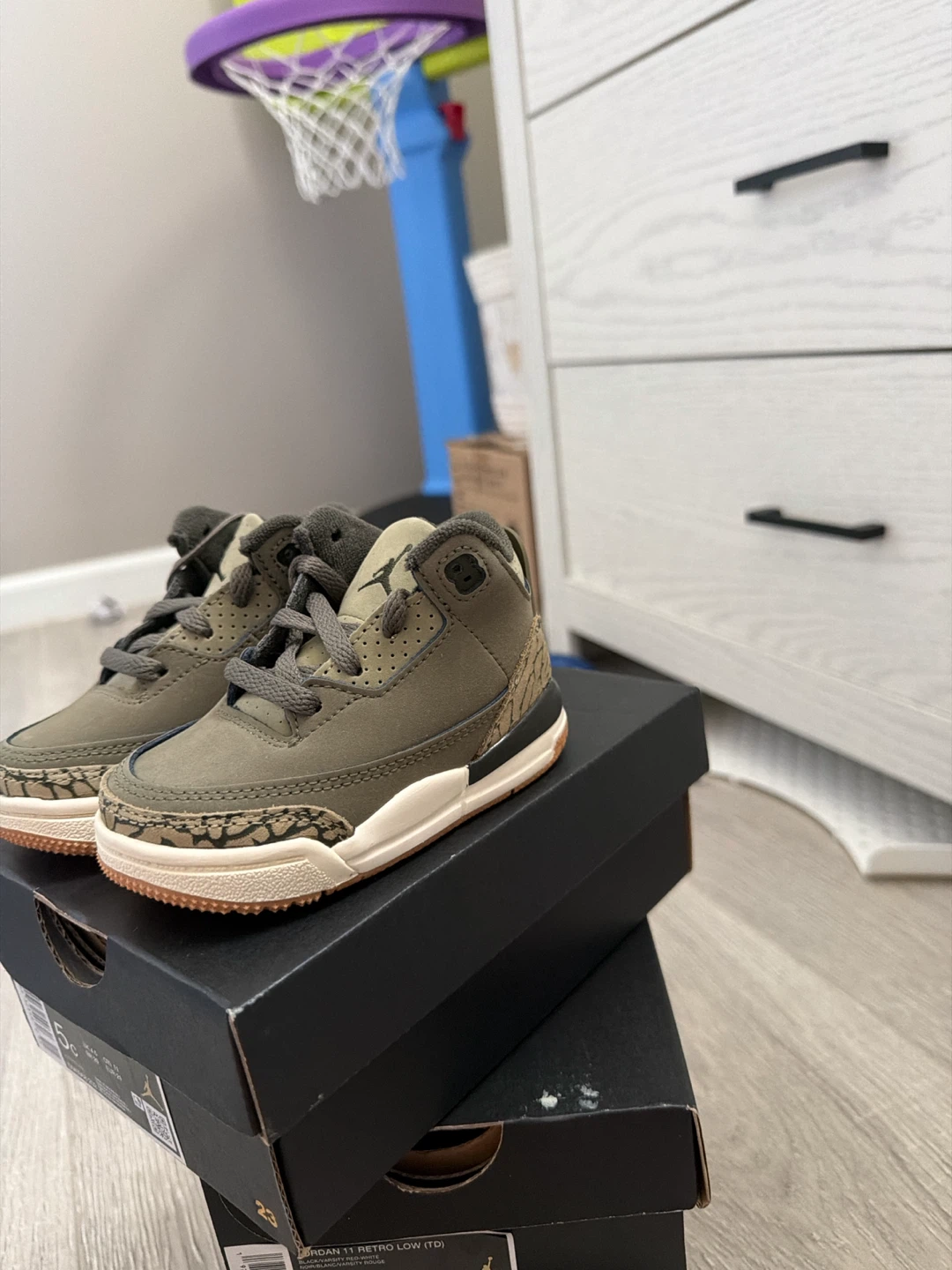 Jordan 3 Retro (TD) Toddler Shoes - photo 3