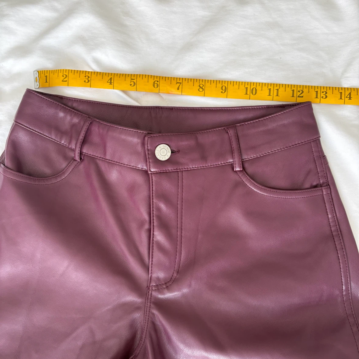 Garage Faux Leather Plum Pants - photo 3