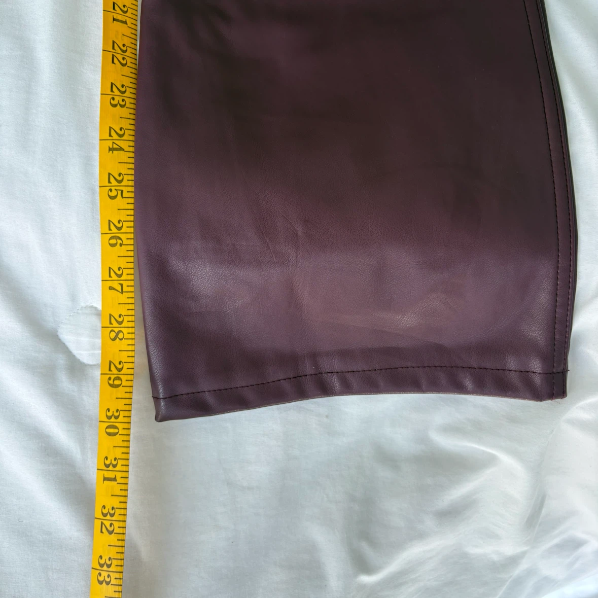 Garage Faux Leather Plum Pants - photo 4