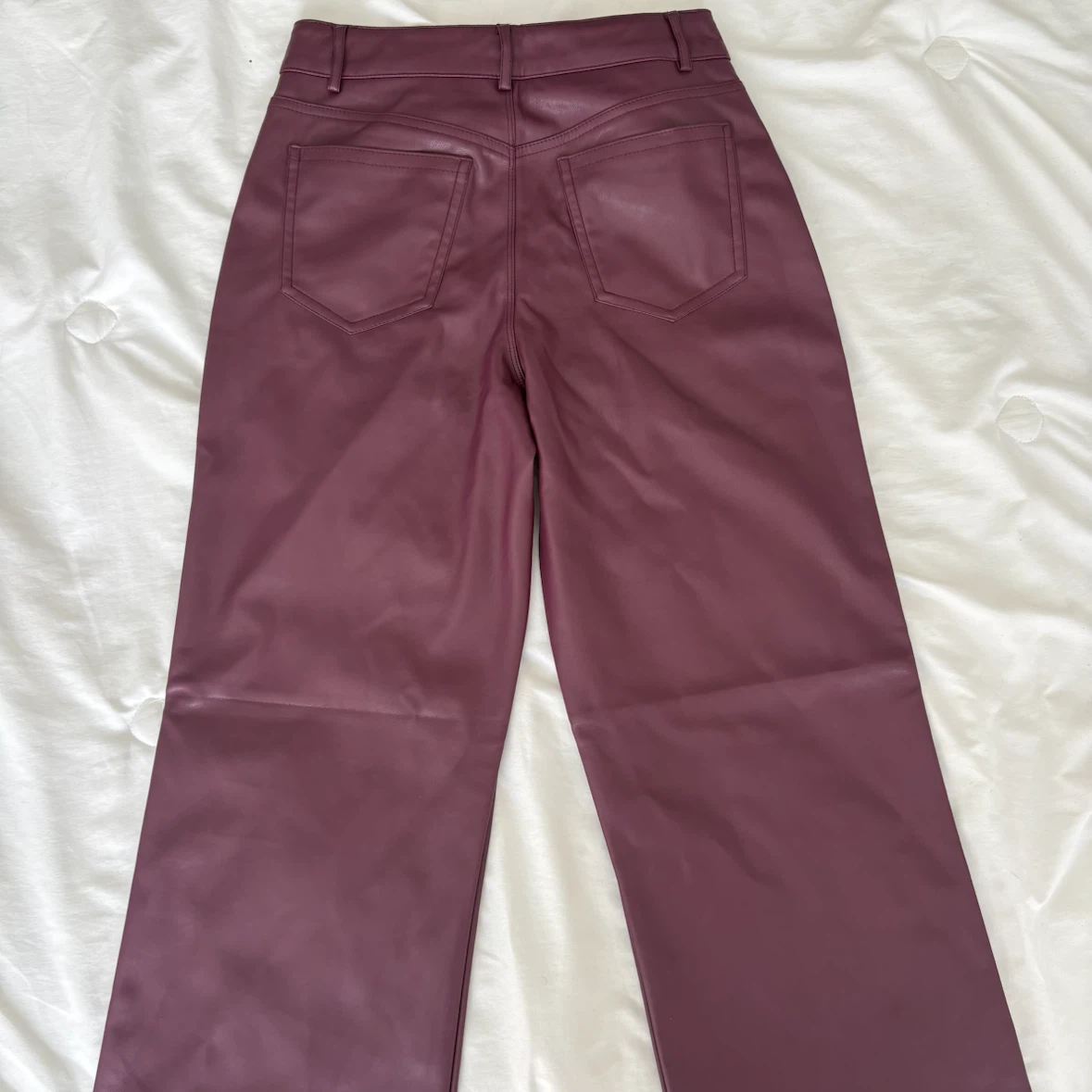 Garage Faux Leather Plum Pants - photo 5