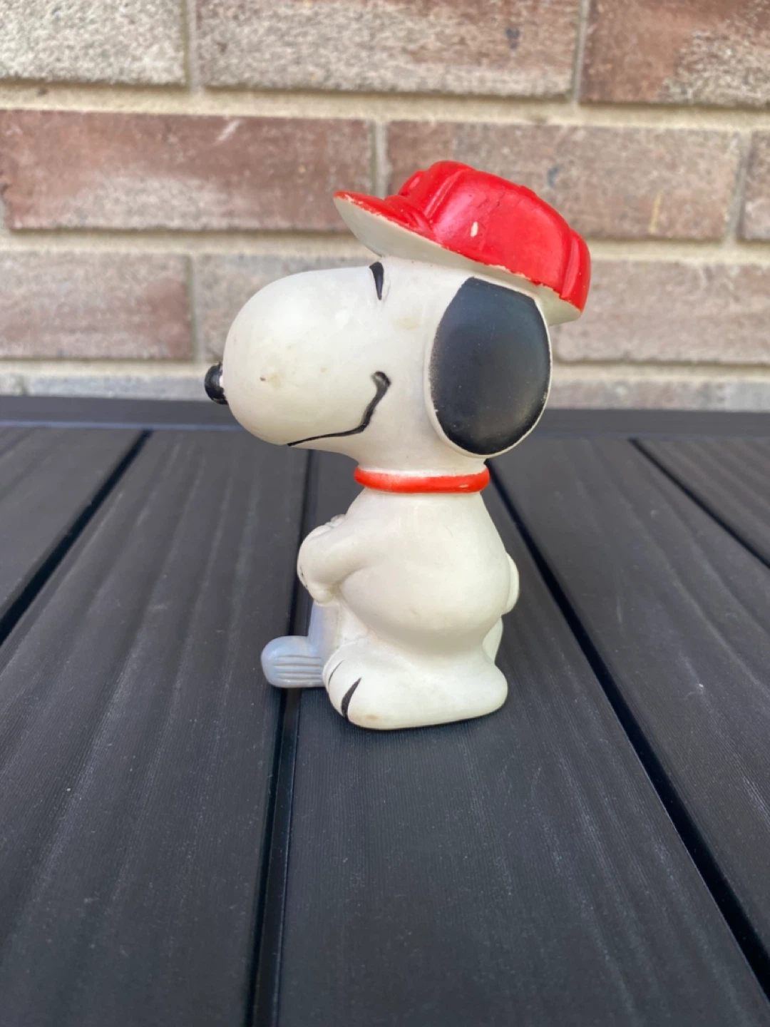 1960’s Peanuts Snoopy Golfer Vinyl Squeak Toy Taiwan 4” - photo 2