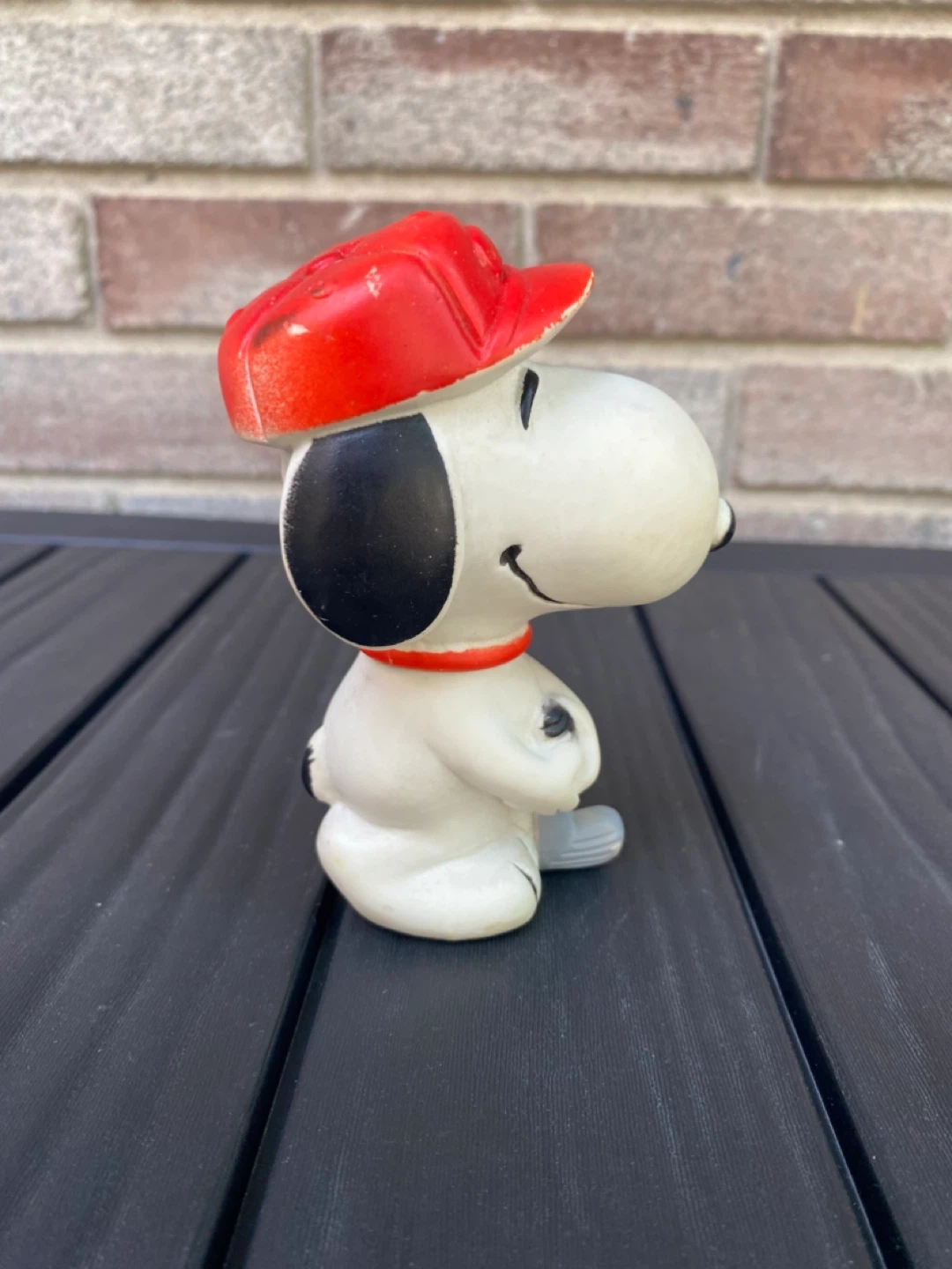 1960’s Peanuts Snoopy Golfer Vinyl Squeak Toy Taiwan 4”