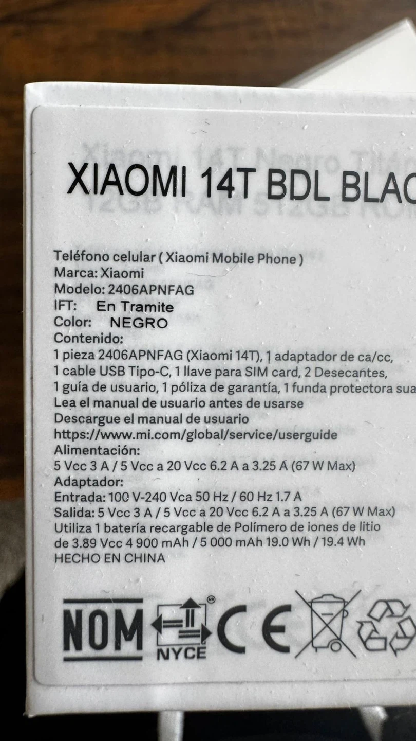 Xiaomi 14T BDL Black Smartphone (unlocked)