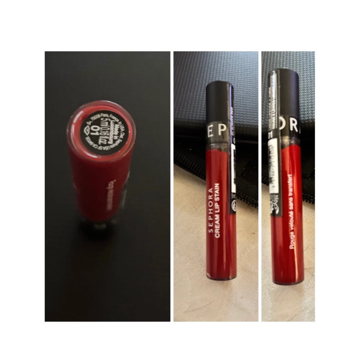 Sephora Cream Lip Stain #01 Always Red