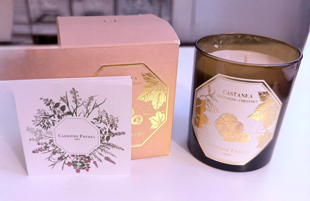 NEW: Carriére Frères Castanea Chestnut Candle
