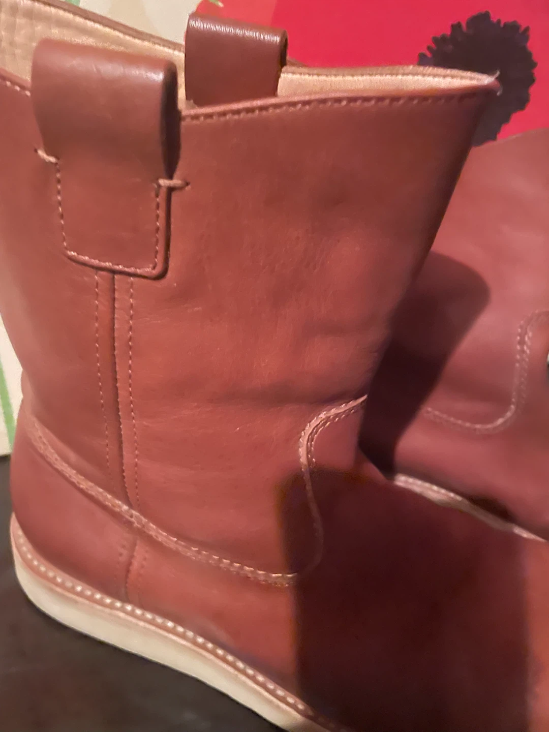 Red Wing brown leather pull-on boots - photo 2