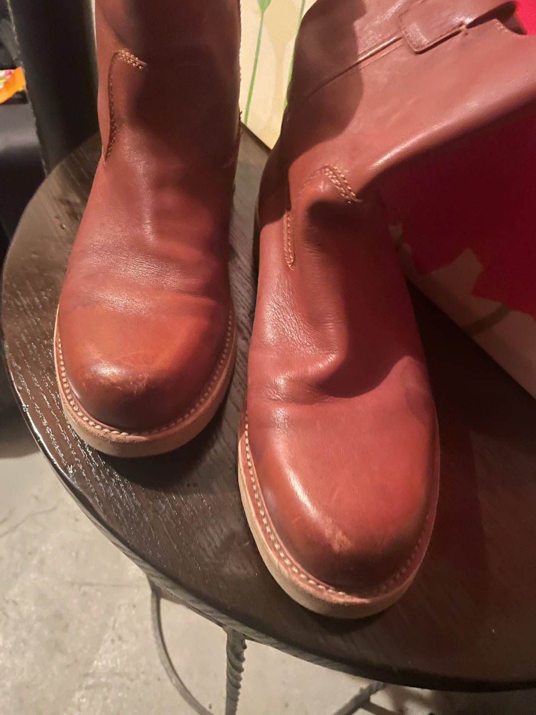 Red Wing brown leather pull-on boots - photo 3
