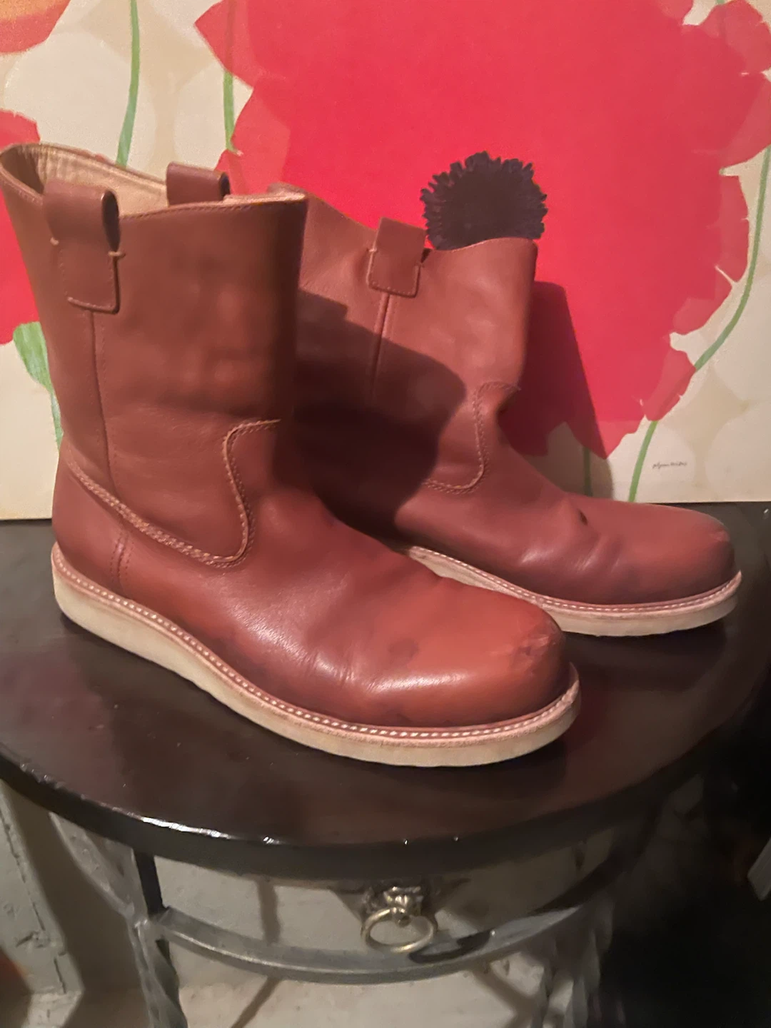 Red Wing brown leather pull-on boots - photo 5