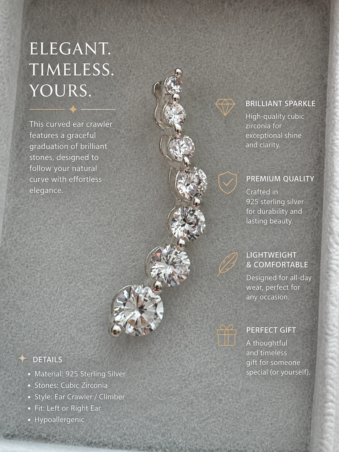 925 Sterling Silver Cubic Zirconia Pendant