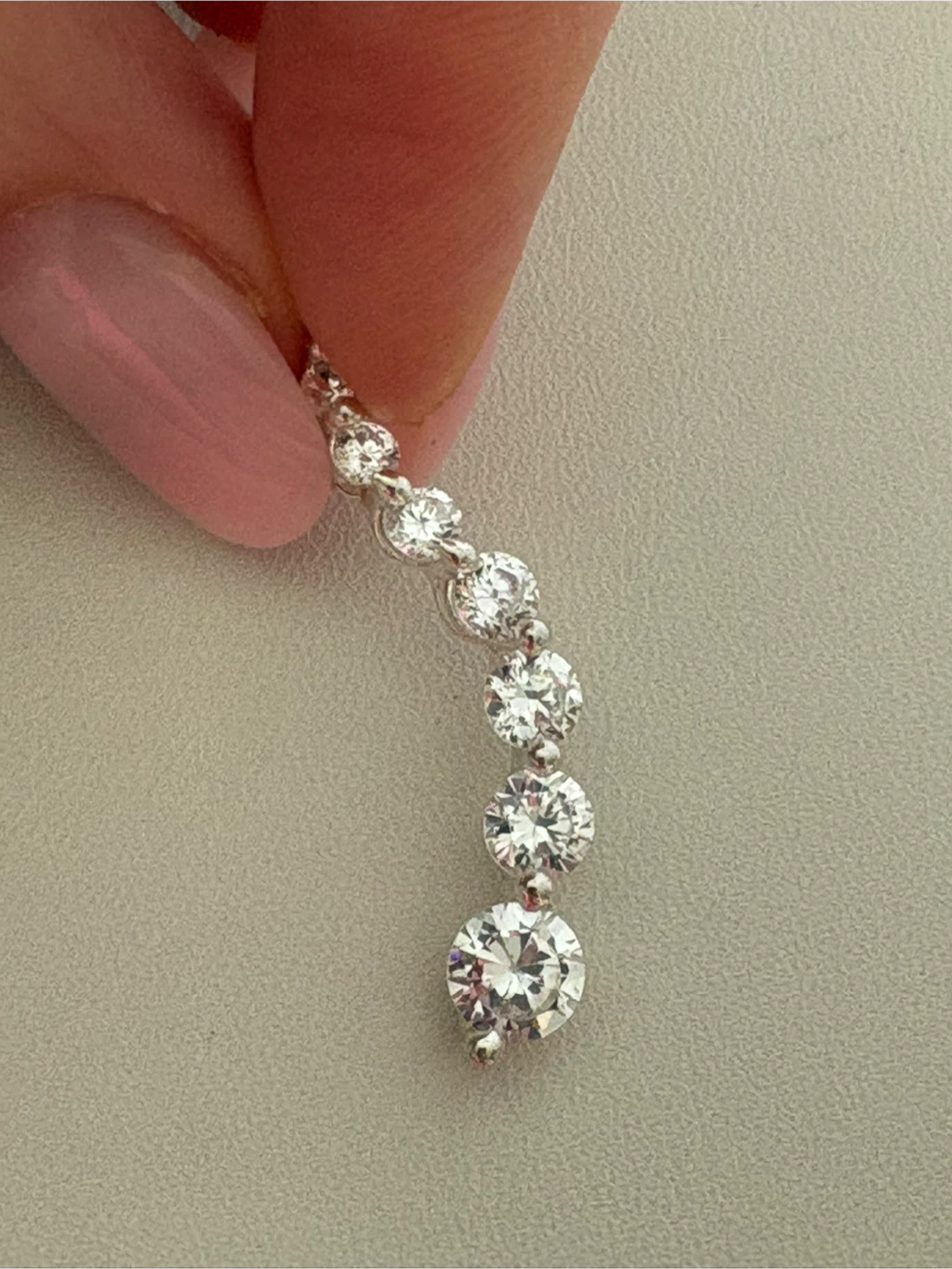 925 Sterling Silver Cubic Zirconia Pendant - photo 2