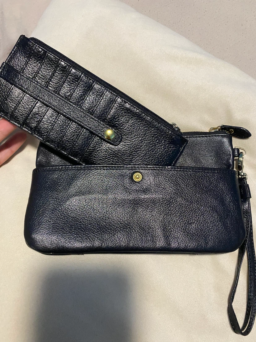 Lodis Olivia Leather Wristlet & Card Stacker Wallet - Black - photo 4