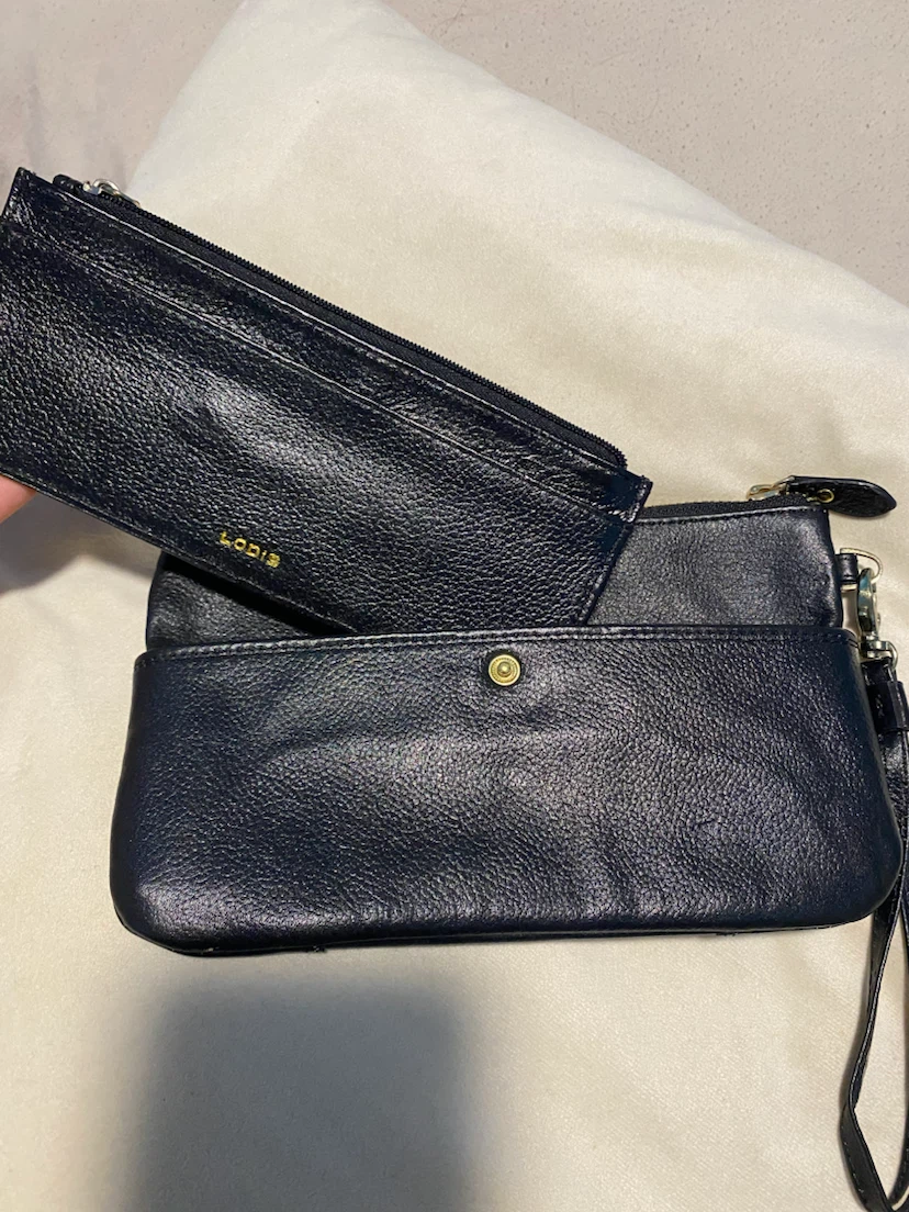 Lodis Olivia Leather Wristlet & Card Stacker Wallet - Black - photo 5