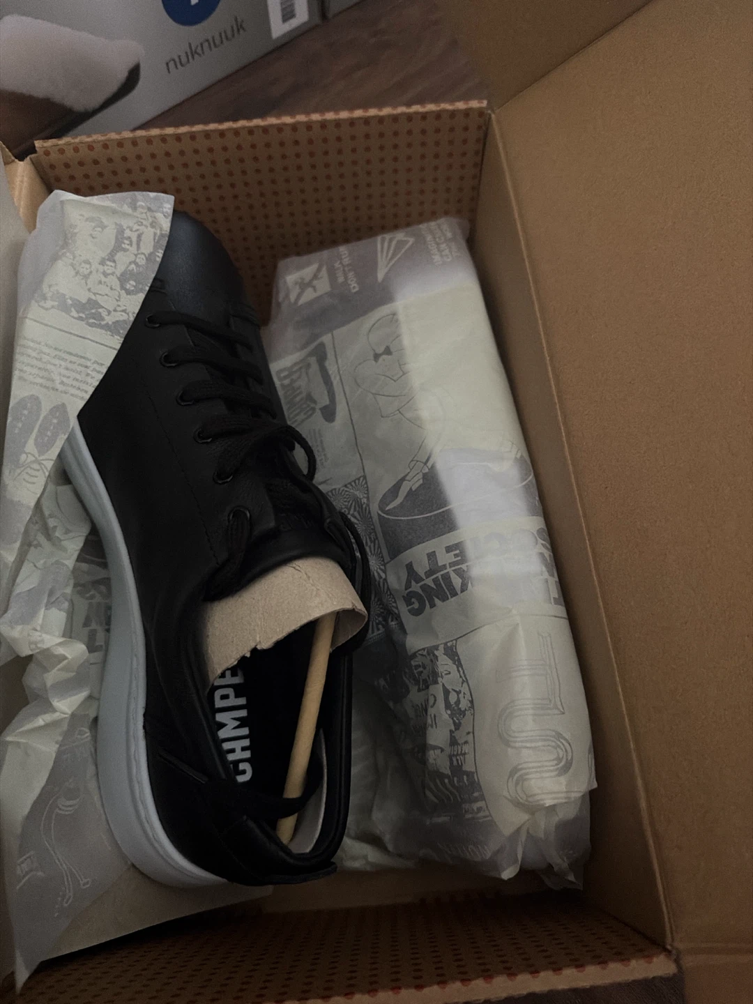 Camper Black Leather Sneakers size US 8 - photo 2