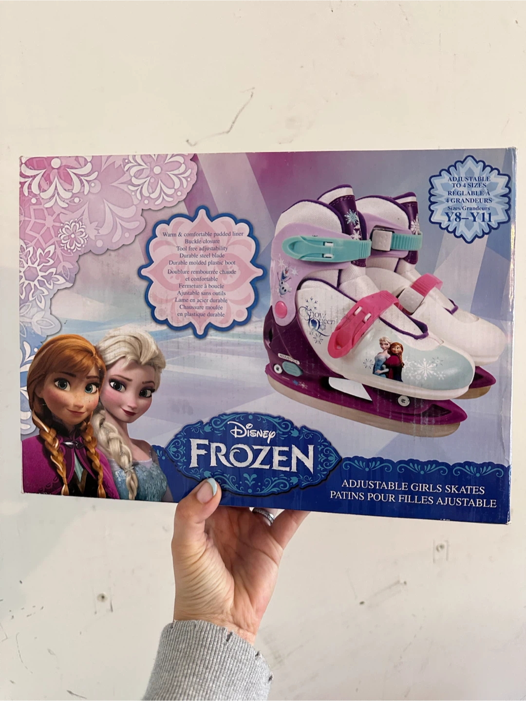 Disney Frozen Adjustable Girls Skates Y8-Y11
