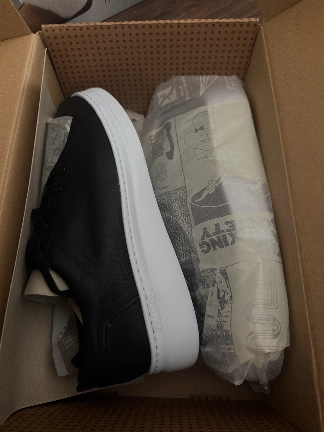 Camper Black Leather Sneakers size US 8 - photo 3