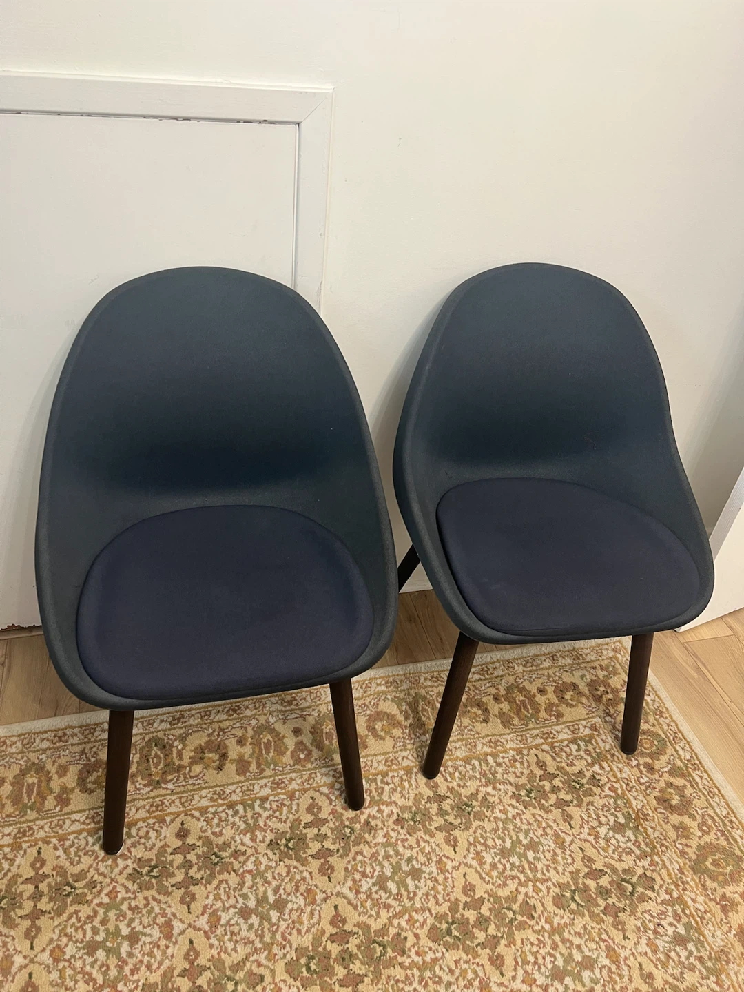 Set of 2 Dark Grey Accent Chairs - photo 3