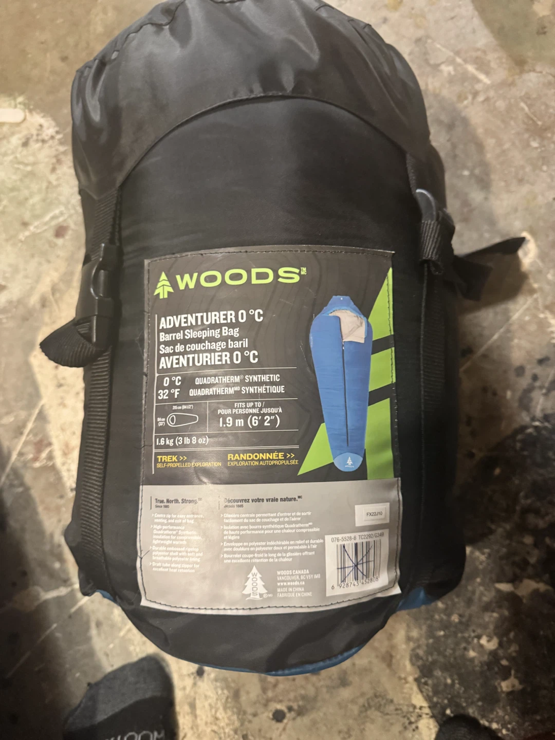 Woods Adventurer 0°C Barrel Sleeping Bag
