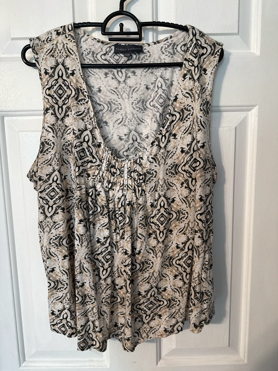 Classic Editions Women's Patterned Tank Top XXL