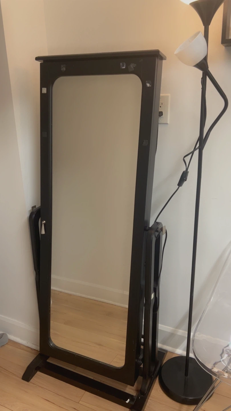 Standing Jewellery Armoire with Mirror - photo 2