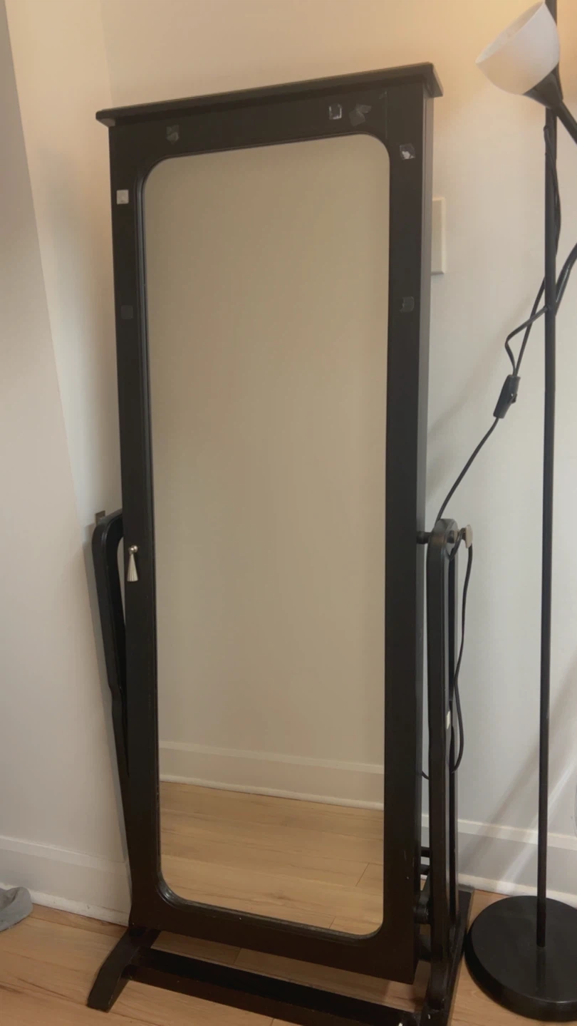 Standing Jewellery Armoire with Mirror - photo 3