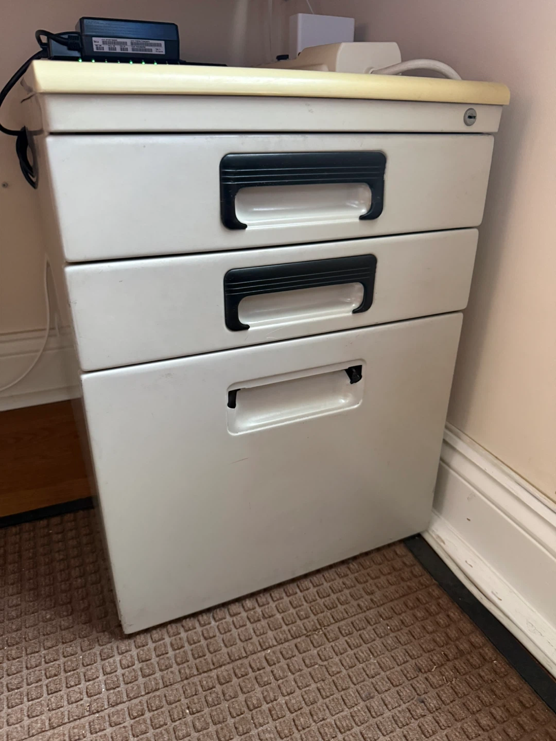 3-Drawer Metal File Cabinet