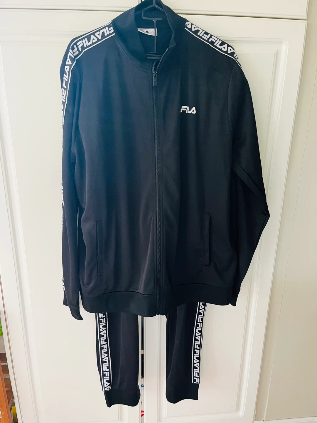 Men FILA Tracksuit Set Jacket Pants (XXL)