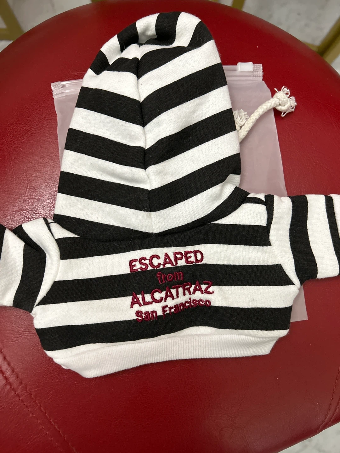 Alcatraz striped pet hoodie - photo 2