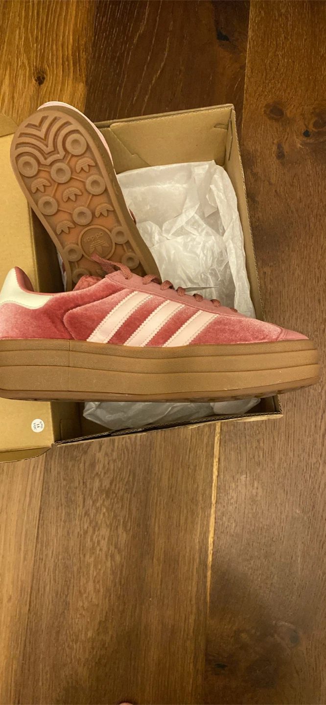 Adidas Gazelle Bold W Women's Pink Velvet Platform Sneakers
