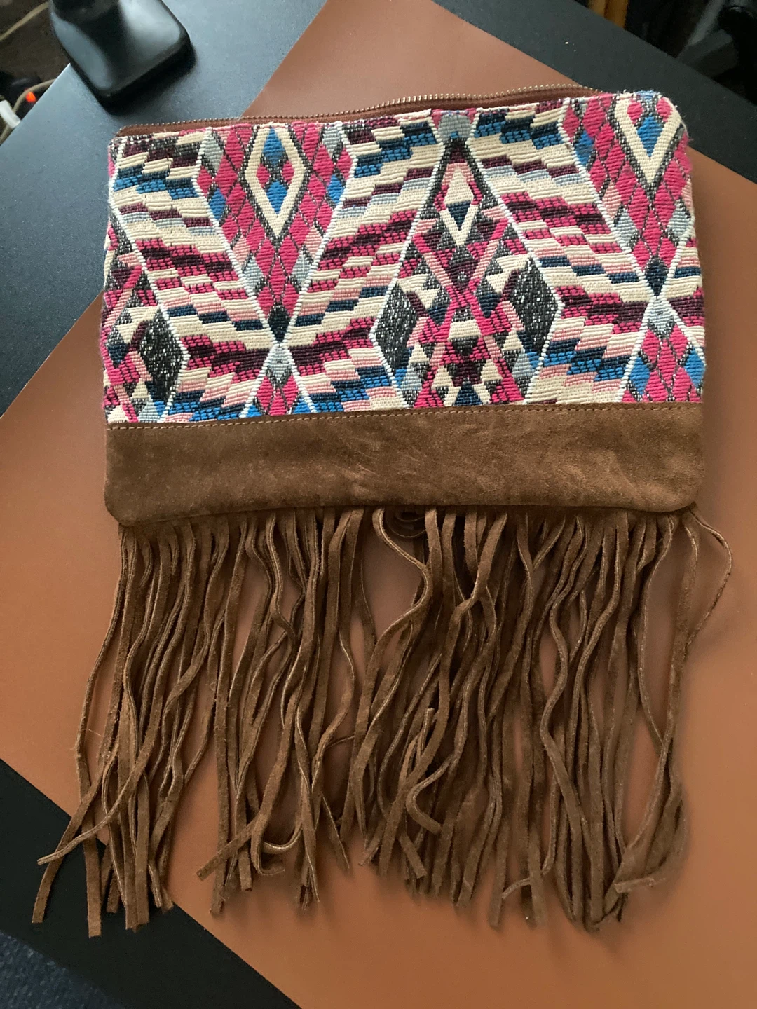 Boho Fringed Clutch Bag