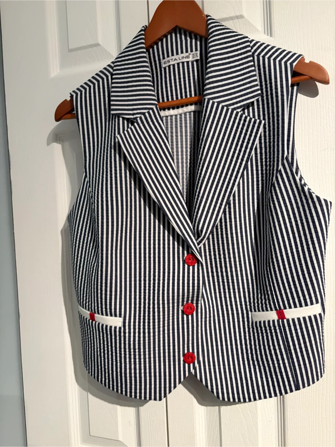 ESTALINE Striped Pants and Vest Set