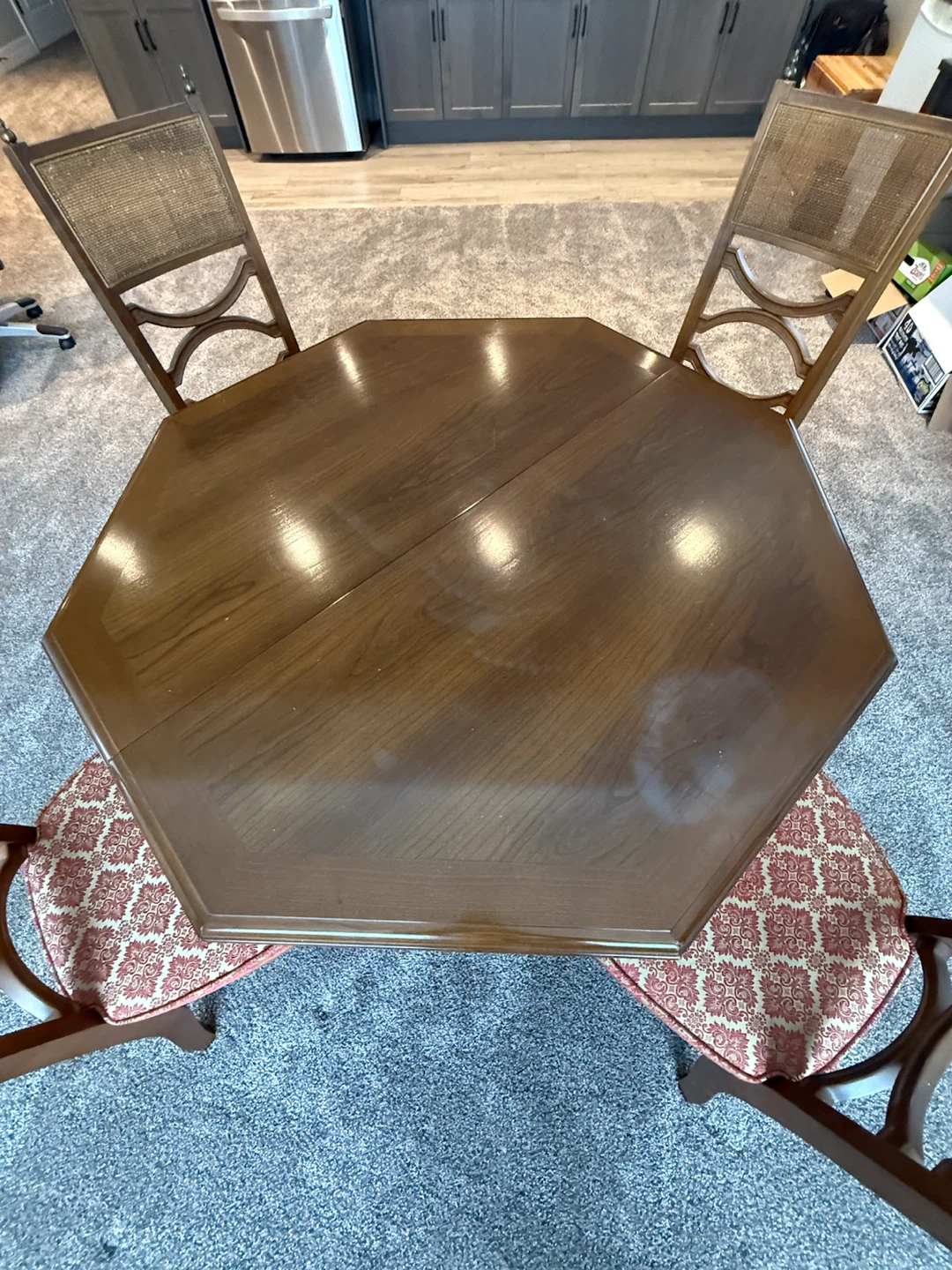 Octagonal Dining Table with 4 Chairs - photo 2
