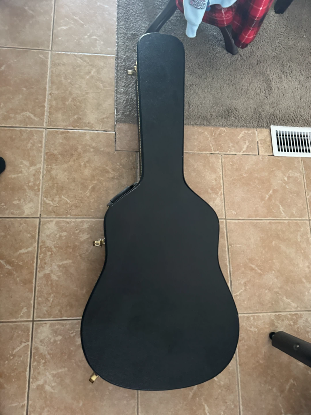 Hard case Full size Guitar Case with extra steel strings