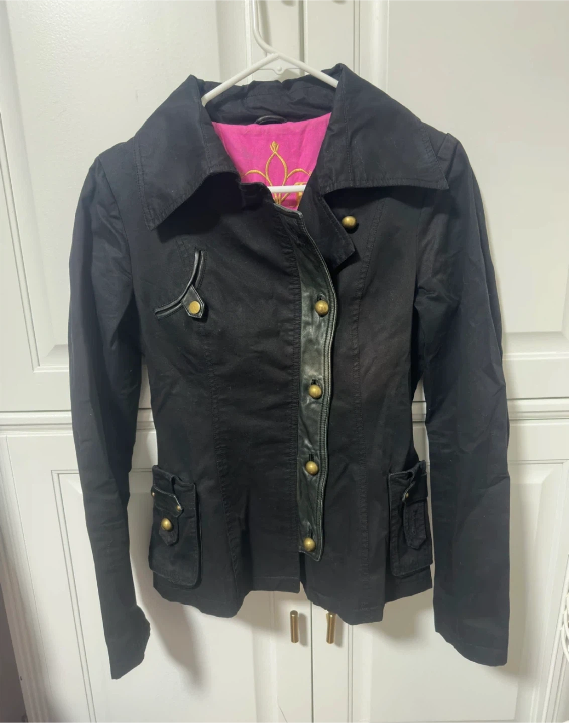 y2k Mackage Black Cotton Jacket