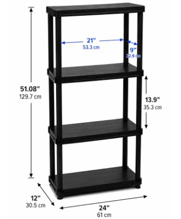 4-Tier Shelving Unit - photo 4